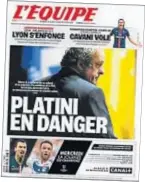  ??  ?? La portada de ayer de L’Équipe