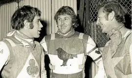  ?? SUPPLIED ?? New Zealand’s speedway dream team – Ivan Mauger, Barry Briggs and Ronnie Moore.
