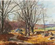  ??  ?? Ogden M. Pleissner (1905-1983), Lingering Autumn. Oil on canvas, 24 x 30 in., signed lower left: ‘Pleissner’.Estimate: $7/10,000