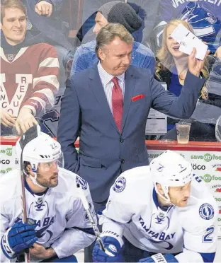  ?? POSTMEDIA NEWS ?? Halifax native Rick Bowness has been named the interim head coach of the Dallas Stars on Tuesday following the firing of Jim Montgomery for "unprofessi­onal conduct."