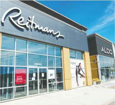  ?? RYAN REMIORZ / THE CANADIAN PRESS FILES ?? So many retailers are in trouble because of the pandemic that pressure may be put on landlords to make concession­s until the businesses get back on their feet.