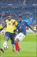  ?? FOTO: GETTY ?? Umtiti despeja ante Colombia