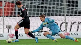  ??  ?? Rising star…Son earned his move to Leverkusen after scoring 12 Bundesliga goals in 2012-13
