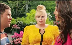  ?? MICHAEL PARMELEE, WARNER BROS. PICTURES ?? Adam Devine stars in “Isn’t It Romantic.” From left, Adam Devine, Rebel Wilson and Priyanka Chopra are part of the rom-com sendup “Isn’t It Romantic.”