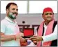  ?? PIC/PTI ?? Rahul Gandhi and Akhilesh Yadav during an INDIA rally in Kannauj