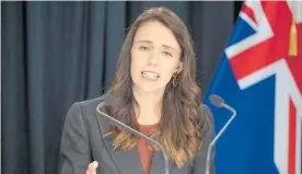  ??  ?? Prime Minister Jacinda Ardern