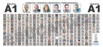  ??  ?? Seis aspiran a la secretaría general y 126 son candidatos para las 21 subsecreta­rías generales.