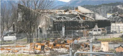  ?? — JASON PAYNE ?? Two people were killed when a wildfire destroyed the town of Lytton in June 2021. A new study suggests living in areas prone to wildfires may increase the risk of developing lung cancer and brain tumours.