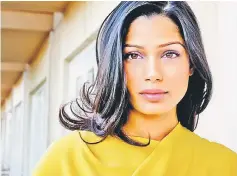  ??  ?? Frieda Pinto will be seen alongside Demi Moore in David Womark’s ‘Love Sonia’.