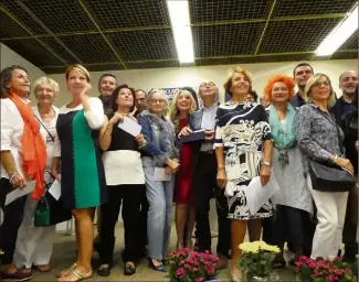  ?? (Photos Sébastien Botella et DR) ?? Lors de la remise des prix de « Faites de la peinture ».