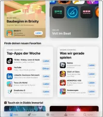  ?? ?? Der App Store bietet einen guten Überblick über die verfügbare­n Apps und auch eine Menge Tipps und Rezensione­n anderer User.