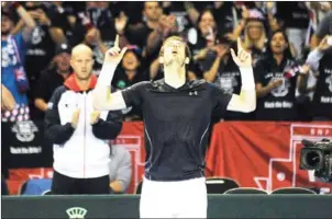  ?? ANDY BUCHANAN/AFP ?? Andy Murray became the new tennis world No1 on Saturday after Milos Raonic withdrew from their Paris Masters semifinal because of injury.