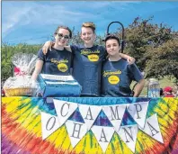  ?? SUBMITTED PHOTO ?? A trio of young people from the west coast are organizing the first summer camp in western Newfoundla­nd for LGBTQ+ youth. They are, from left, Madison Dicks, Jessie Lawrence and Vinn Elliot.