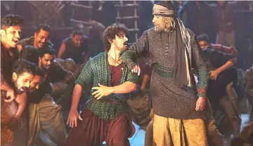  ??  ?? Aamir Khan and Amitabh Bachchan star in ‘Thugs of Hindostan’. — Yash Raj photo