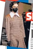  ?? PHOTO: WIN MCNAMEE/ GETTY IMAGES/AFP ?? Ella Emhoff, Harris’ stepdaught­er, hit all the right style notes in an embellishe­d, strongshou­ldered Miu Miu coat, accented by a floppy collar. Finishing it off with a headband, centerpart­ed hair and a black mask, the textile design student at Parsons School of Design was quite a headturner. “Ella’s look was youthful and quirky and worked given her artsy background. Having said that, I am not a fan of daytime crystals,” says designer Nachiket Barve.
Manish Mishra
