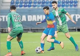  ?? F.: FC ANDORRA ?? El Cornellà asalta el Prada de Moles
Infligió al Andorra su primera derrota en casa