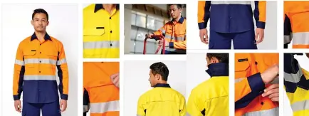  ?? ?? Workwear for the staff which would make them feel safe and be compliant to the Australia/New Zealand standards.