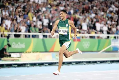  ??  ?? NOMINEE: Wayde van Niekerk believes he has much more to offer in track and field events, not just the 400m.