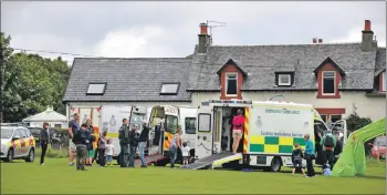  ?? 01_B31emerg09 ?? The Scottish Ambulance Service had various emergency vehicles on display.