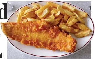  ??  ?? Under threat: A traditiona­l fish and chip meal of North Sea cod