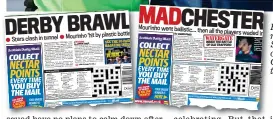  ??  ?? First with the news: How Sportsmail covered the Old Trafford tunnel brawl