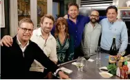  ?? ?? Ed (left) on
James Martin’s Saturday Morning with (from left) Chris Robshaw, Camilla Kerslake, James Martin, Jose Pizarro and Francesco Mazzei