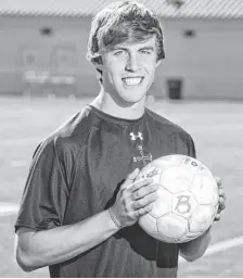  ?? MICHAEL SCHENNUM/AZCENTRAL SPORTS ?? Brophy Prep senior Riggs Lennon scored 59 goals in 25 matches this season, topping his 51 goals a year ago.