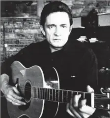  ??  ?? The Man in Black, Johnny Cash.