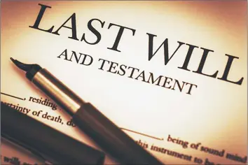  ??  ?? It is important for property holders to write wills as they can help their children and spouses after their death