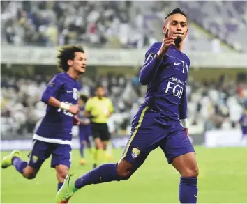  ?? Courtesy: AGL ?? Goal scorer Caio Lucas says he was delighted to know that Carlos follows Al Ain Club.