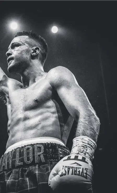  ??  ?? 2 Josh Taylor in triumphant salute after his points win over Ivan Baranchyk in Glasgow earlier this year. Manager Barry Mcguigan, inset left, believes Taylor is Scotland’s finest since Ken Buchanan, but recognises that American Regis Prograis, below left, poses a stern test.