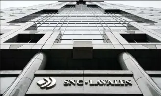  ?? Canadian Press file photo ?? Above are the headquarte­rs of SNC-Lavalin in Montreal.