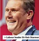  ?? ?? >
Labour leader Sir Keir Starmer