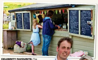  ??  ?? CELEBRITY FAVOURITE: The Hidden Hut. Right: Simon Stallard and his wife Jemma Glass who run it