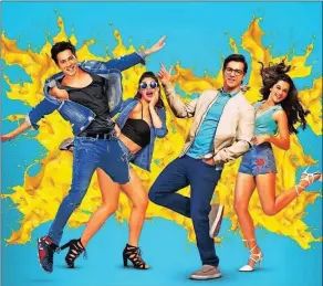  ??  ?? UNDERWHELM­ING: Varun Dhawan, Jacqueline Fernandez, Varun Dhawan and Tapsee Pannu.