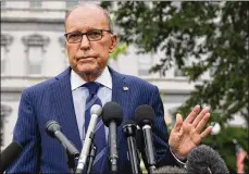  ?? MARK WILSON / GETTY IMAGES ?? White House economic adviser Larry Kudlow is predicting a strong-performing economy for the rest of 2019. He said low interest rates will help housing, constructi­on and auto sales.