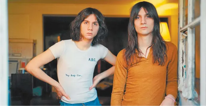  ??  ?? Michael (left) and Brian D’Addario, of The Lemon Twigs.