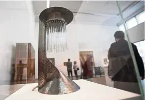  ??  ?? A lamp created by Moser is among the exhibits featuring in the Leopold Museum in Austria. — Photos: AFP at