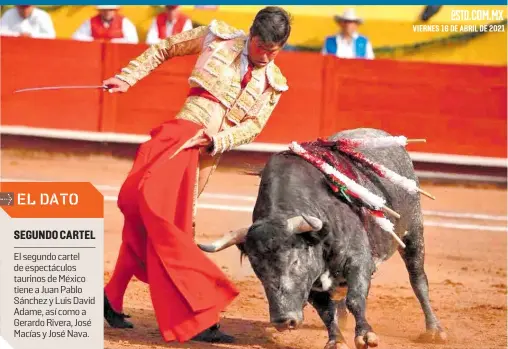  ?? FOTO: CORTESÍA FERMÍN RIVERA ?? El matador desea mostrar este sábado el toreo que le gusta, en el coso La Luz, de León. /