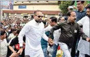  ?? PIC/PTI ?? Yusuf Pathan during an election campaign ahead of the upcoming Lok Sabha elections, at Berhampore in Murshidaba­d district, on Thursday