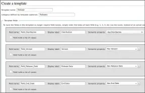  ??  ?? Deciding on a clear naming convention will help you to identify these elements when you edit templates and forms manually later on.