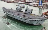  ??  ?? US voyage: HMS Queen Elizabeth