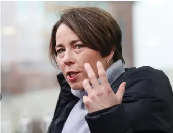  ?? NAncy lAnE / BOsTOn HErAld ?? ‘INFECTION OF BIAS AND HATE’: Attorney General Maura Healey says a spate of recent incidents in high schools was the catalyst for an effort to take on hate, racism and bias in school sports.