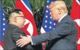  ?? AGENCIES FILE ?? After an unpreceden­ted summit on June 12 with North Korean leader Kim Jong Un, Trump had tweeted that ‘there is no longer a nuclear threat from North Korea.’