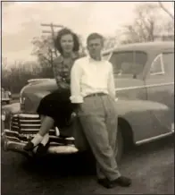  ??  ?? Sonny Hooker and Peggy Delling were married on March 3, 1950. “I just told a friend here, we were talking about the anniversar­y, and it doesn’t feel like 70 years at all,” Peggy says. “It’s just flown by.” (Special to the Democrat-Gazette)