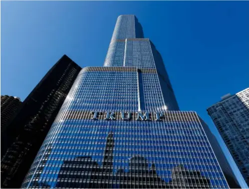  ??  ?? Trump Internatio­nal Hotel & Tower, Chicago, which is reported by Vanity Fair as losing money hand over fist