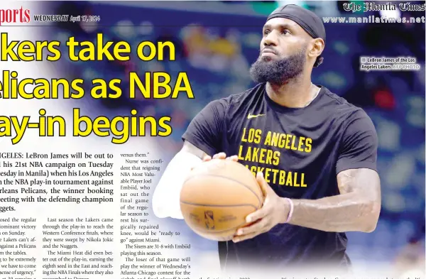  ?? AFP PHOTO ?? n LeBron James of the Los Angeles Lakers