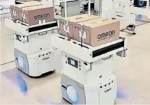  ?? OMRON ?? Demostraci­ón realizada en el Centro de Convencion­es de Barcelona para ver en acción a los robots HD-1500.