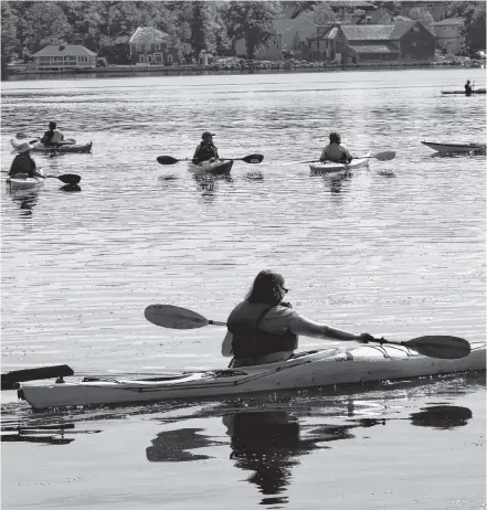  ?? Kathy Johnson/file ?? The warm weather is here to stay (for now) and so is the South Shore’s list of summer and fall festivals. One festival on this year’s radar is the Shelburne Kayak Festival Aug. 17-19.