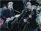  ?? Jo Hale/getty Images ?? Everly Brothers Phil and Don perform in 2004 in Hyde Park, London.